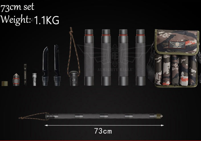 Alpenstock Tactical Defense Multifunctional Walking Stick