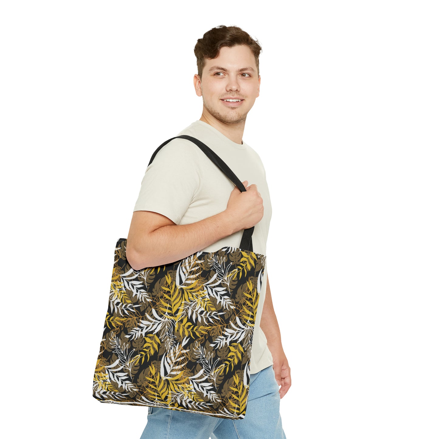 Black and Gold Leaves - Tote Bag