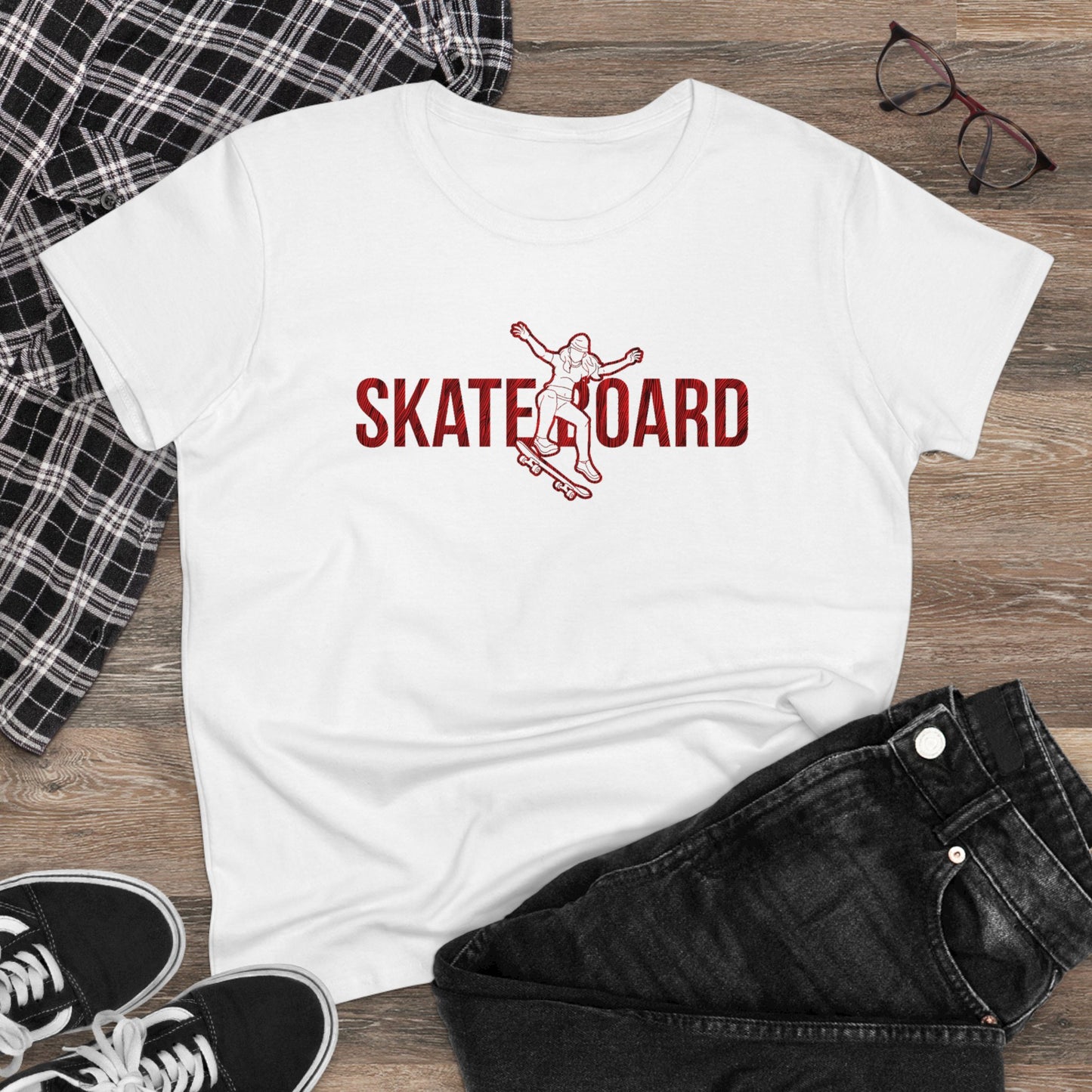 Skateboard - Women's Midweight Cotton Tee