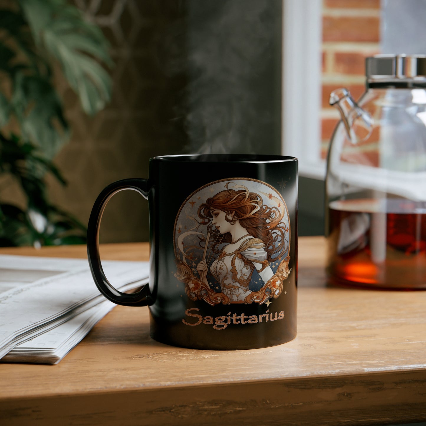 Sagittarius Elegant - 11oz Black Mug