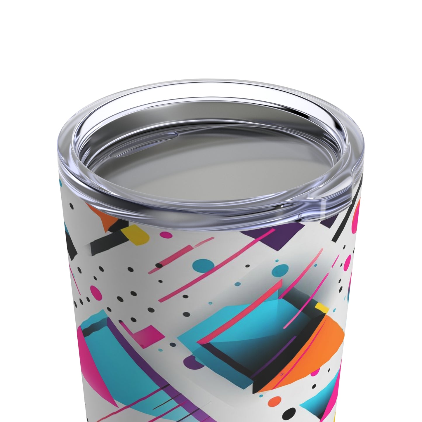 Geometric Shapes White - Tumbler 20oz
