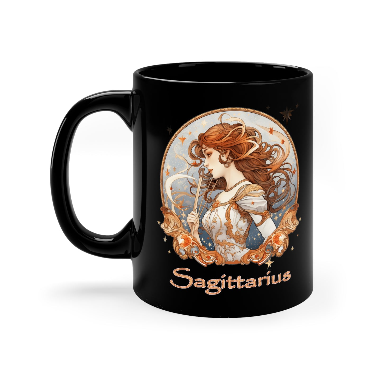 Sagittarius Elegant - 11oz Black Mug