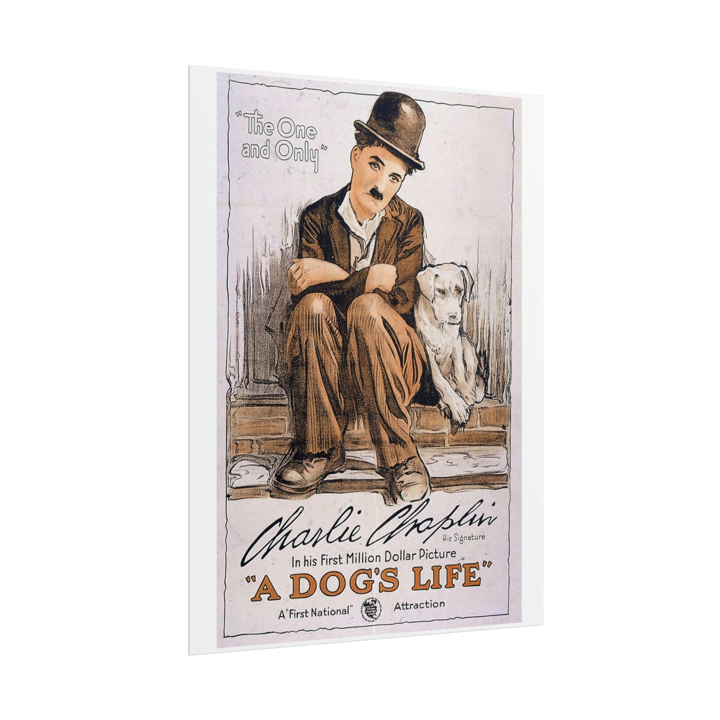 Vintage Movie Poster - Charlie Chaplin - Rolled Poster