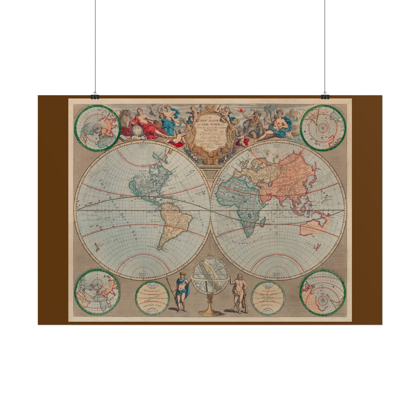 Vintage World Map 1 - Rolled Poster
