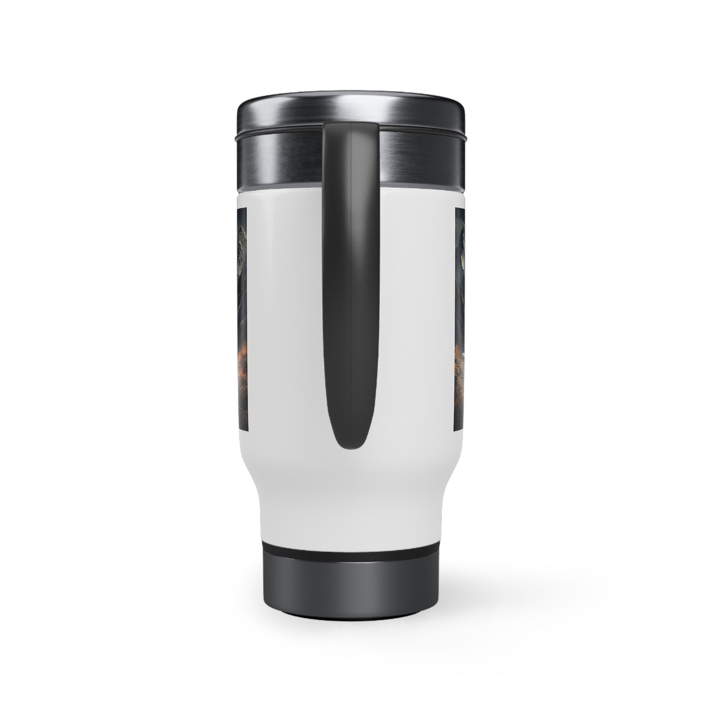 Vintage Motorcycle - Stainless Steel Travel Mug with Handle, 14oz