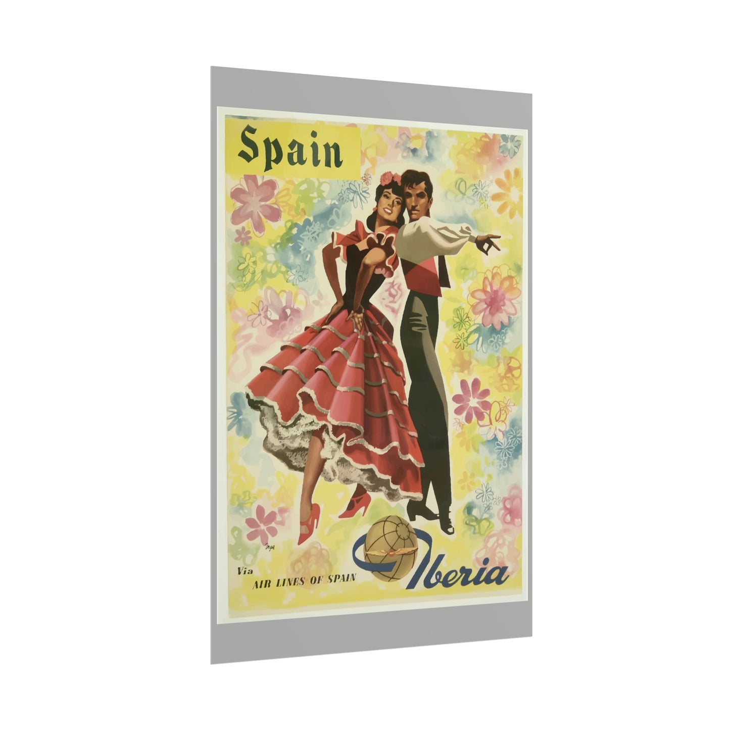 Vintage Travel Poster - Spain - Rolled Poster