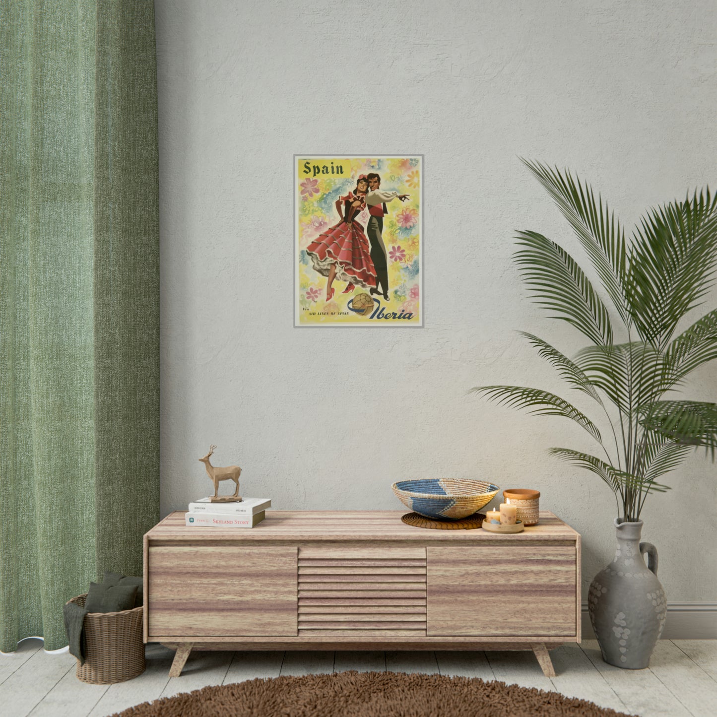 Vintage Travel Poster - Spain - Rolled Poster