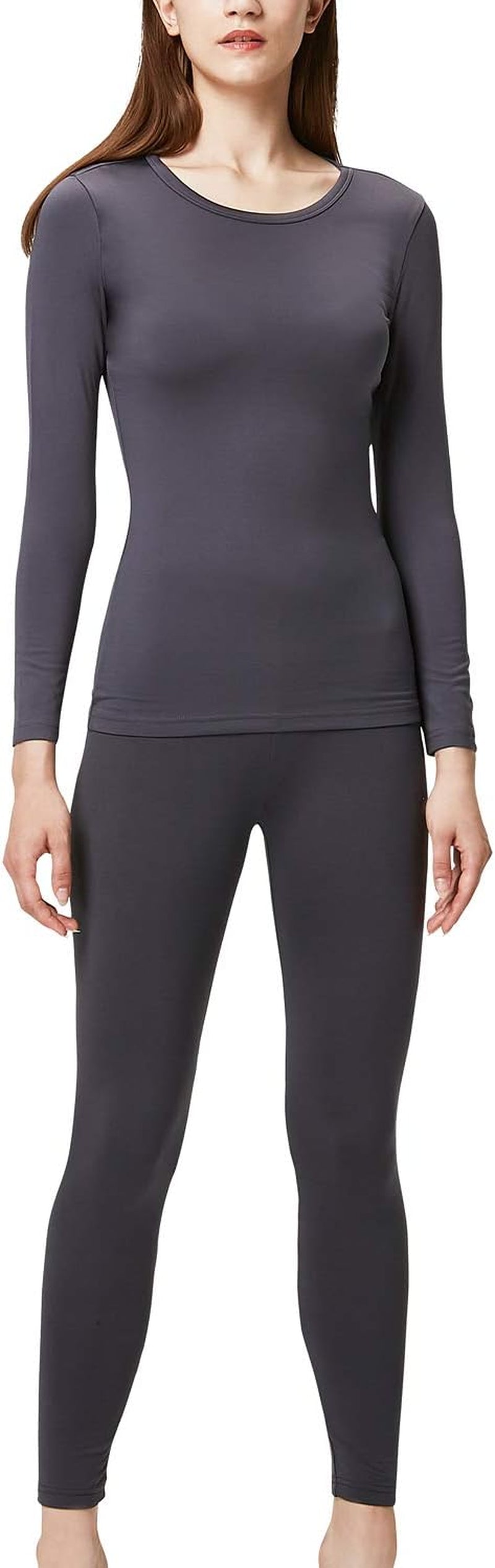 Women'S Thermal Underwear Long Johns Top & Bottom Set