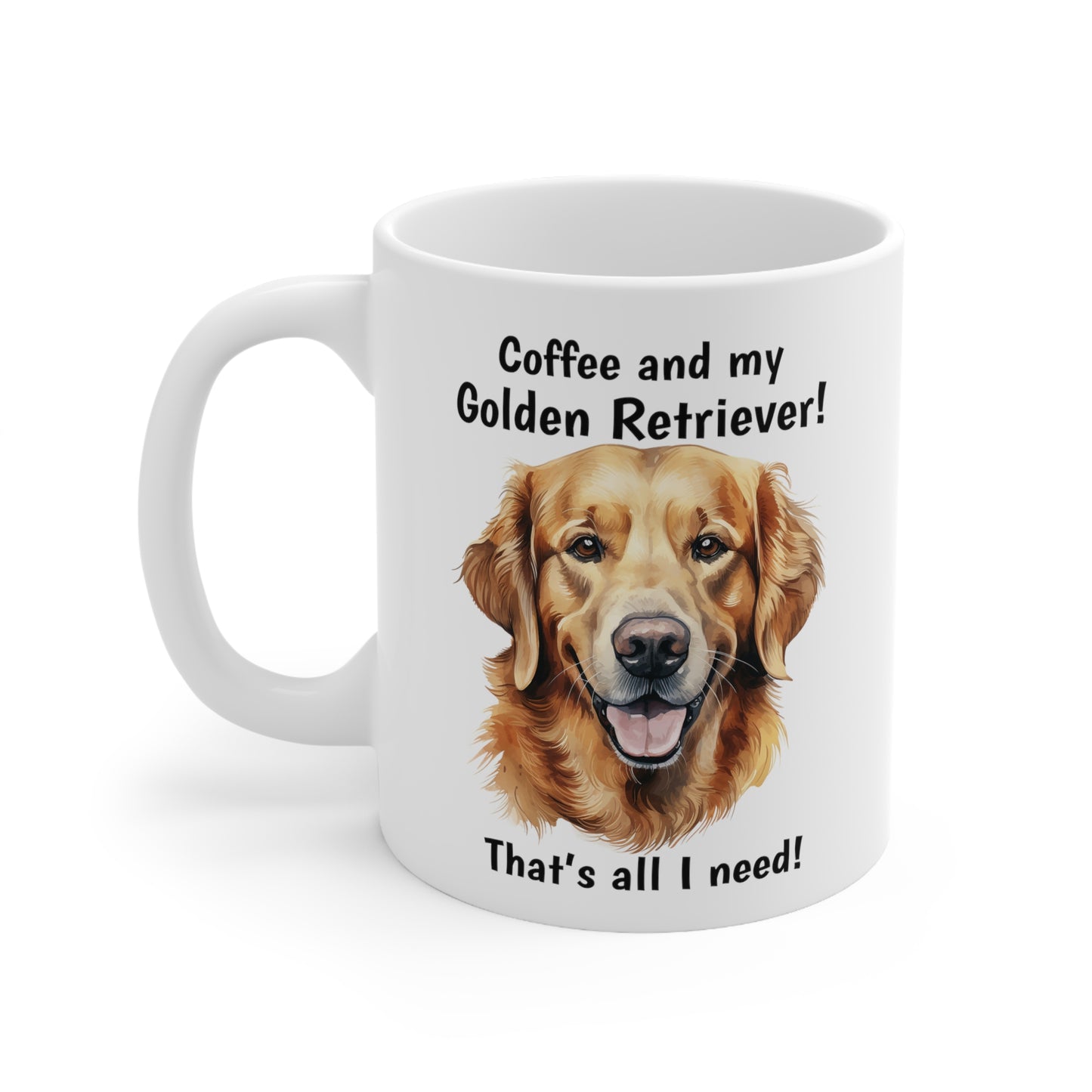 Coffee and My Dog - Ceramic Mug 11oz