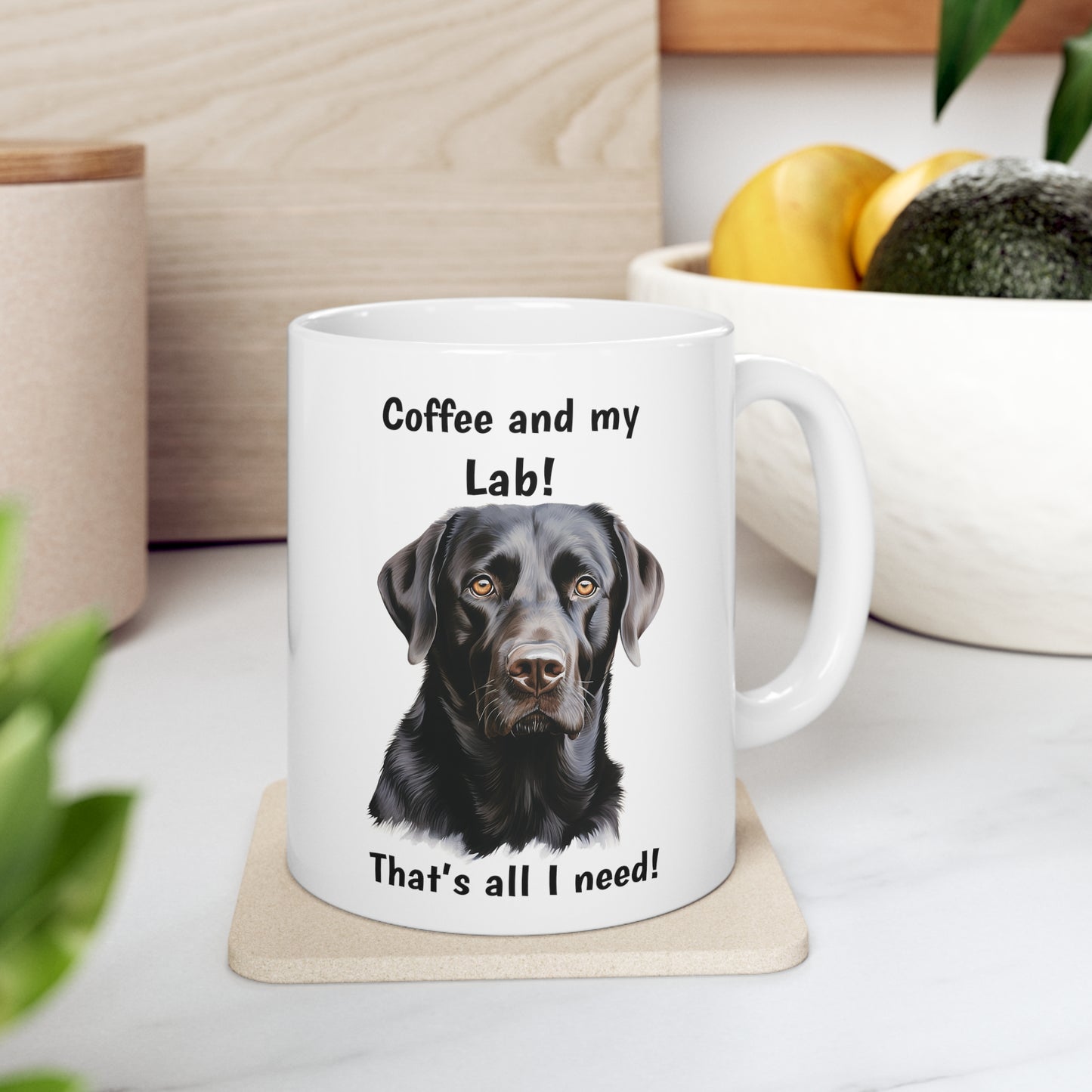 Coffee and My Lab - Ceramic Mug 11oz