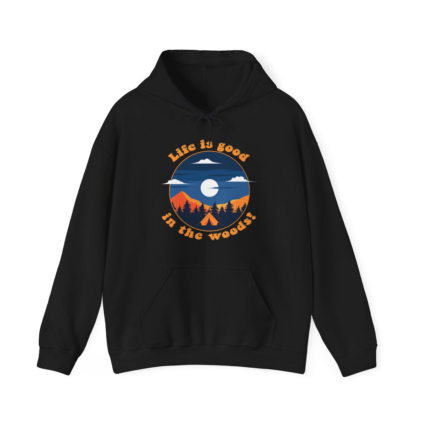 Life is good in the woods - Heavy Blend™ Hooded Sweatshirt