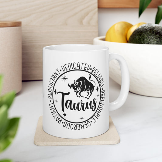 Taurus - Ceramic Mug 11oz