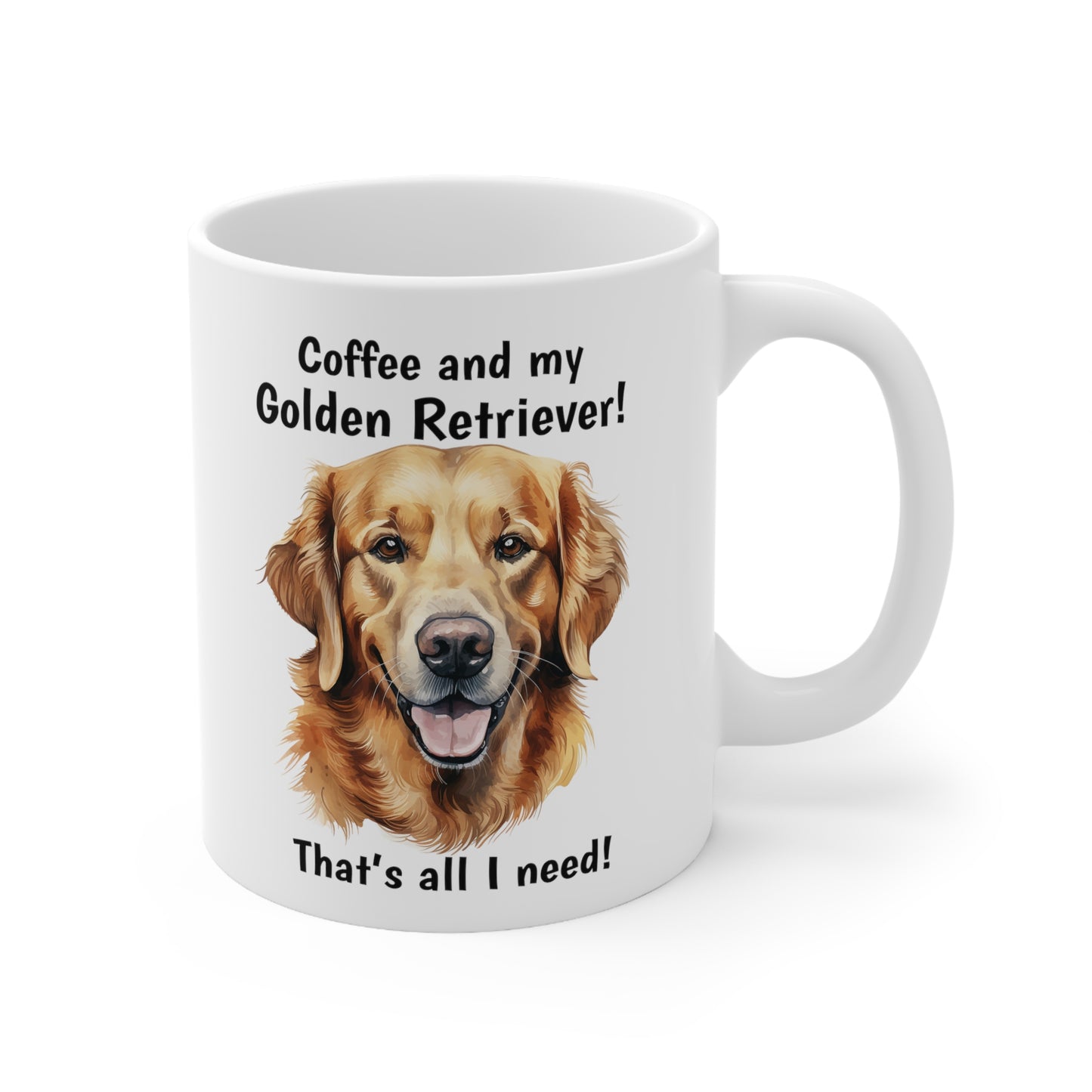 Coffee and My Dog - Ceramic Mug 11oz