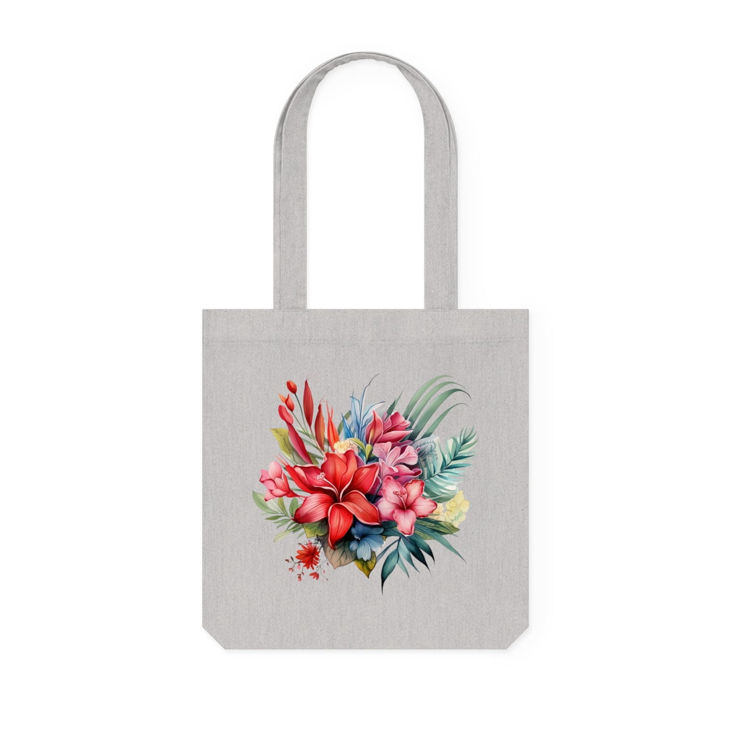 Tropical Flowers - Woven Tote Bag
