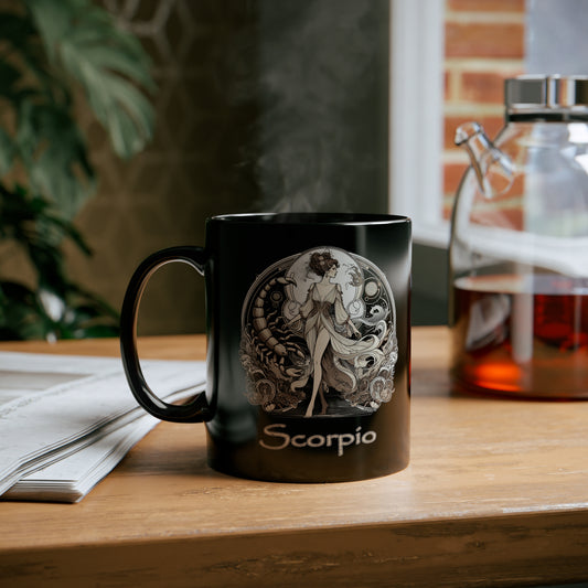 Scorpio Elegant - 11oz Black Mug
