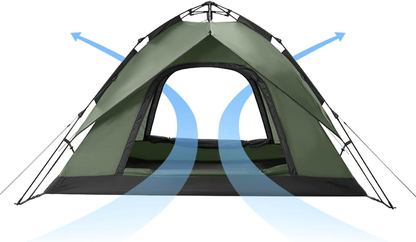 Easy Setup Instant Pop-Up Camping Tent for 3-4 People 