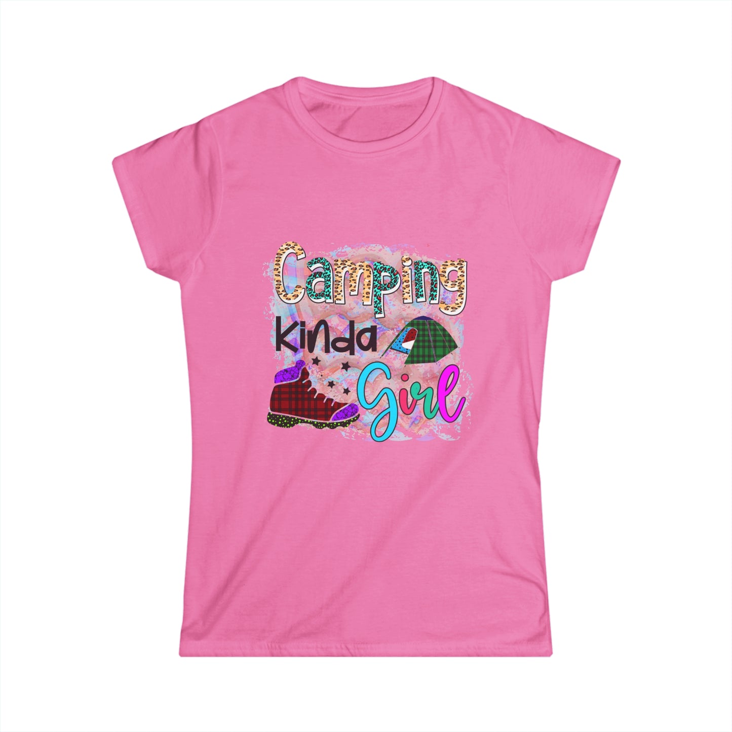 Camping Kinda Girl 2 - Junior Fit Softstyle Tee