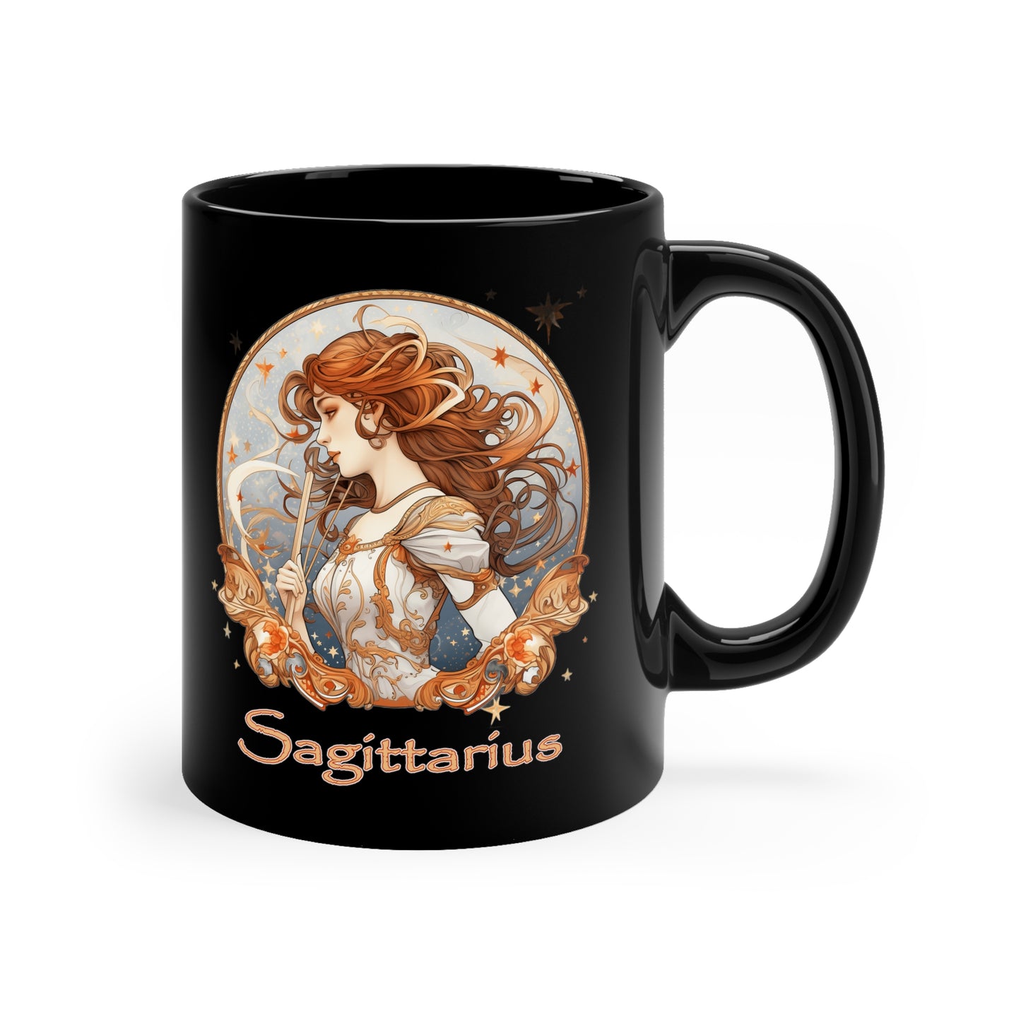Sagittarius Elegant - 11oz Black Mug