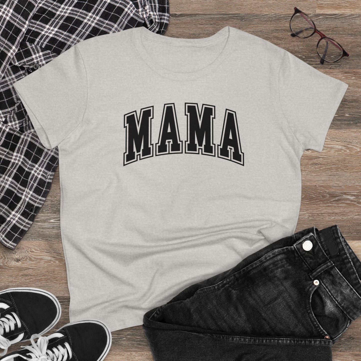 Mama - Women's Midweight Cotton Tee