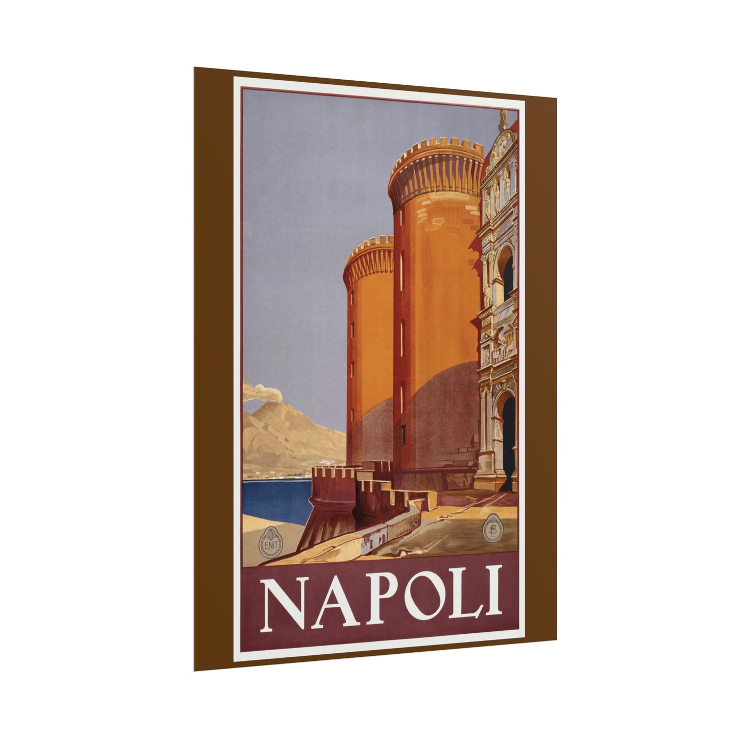 Vintage Travel Poster - Napoli - Rolled Poster