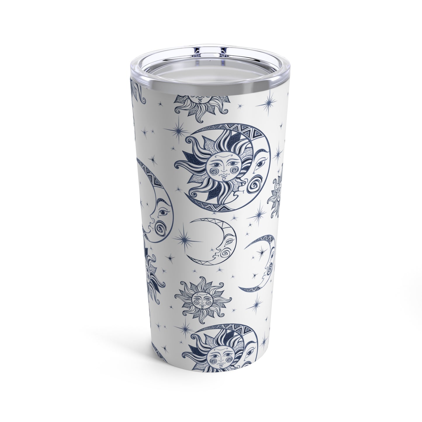 Sun, Moon, and Stars White - Tumbler 20oz