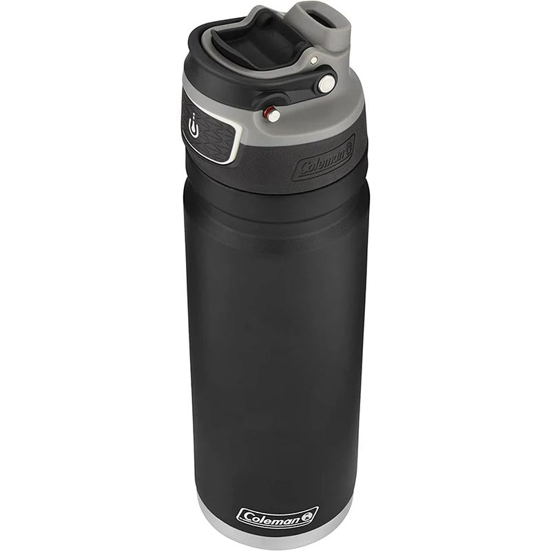 Coleman Freeflow Vacuum-Insulated Stainless Steel Water Bottle with Leak-Proof Button Lid & Carry Handle