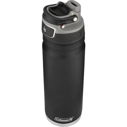 Coleman Freeflow Vacuum-Insulated Stainless Steel Water Bottle with Leak-Proof Button Lid & Carry Handle