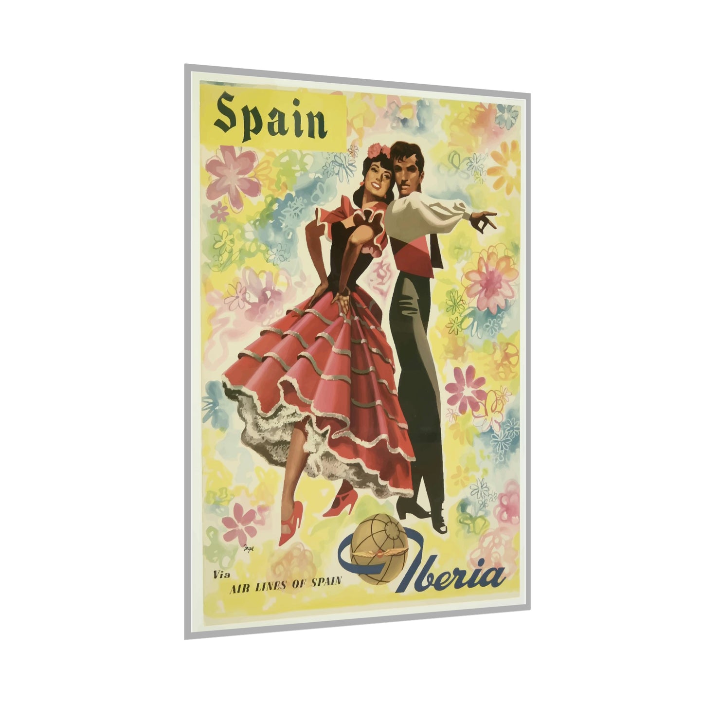 Vintage Travel Poster - Spain - Rolled Poster
