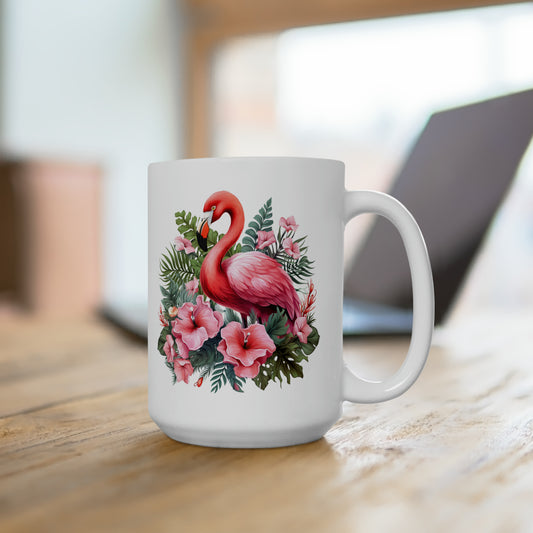Pink Flamingo - Ceramic Mug 15oz