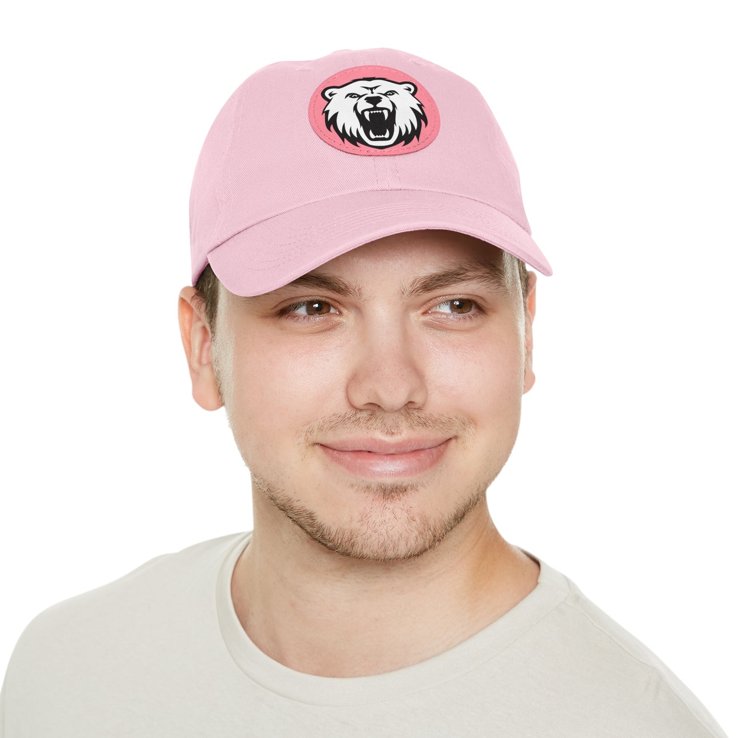 Bear - Hat with Round Leather Patch