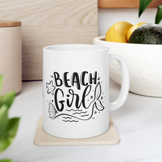 Beach Girl - Ceramic Mug 11oz