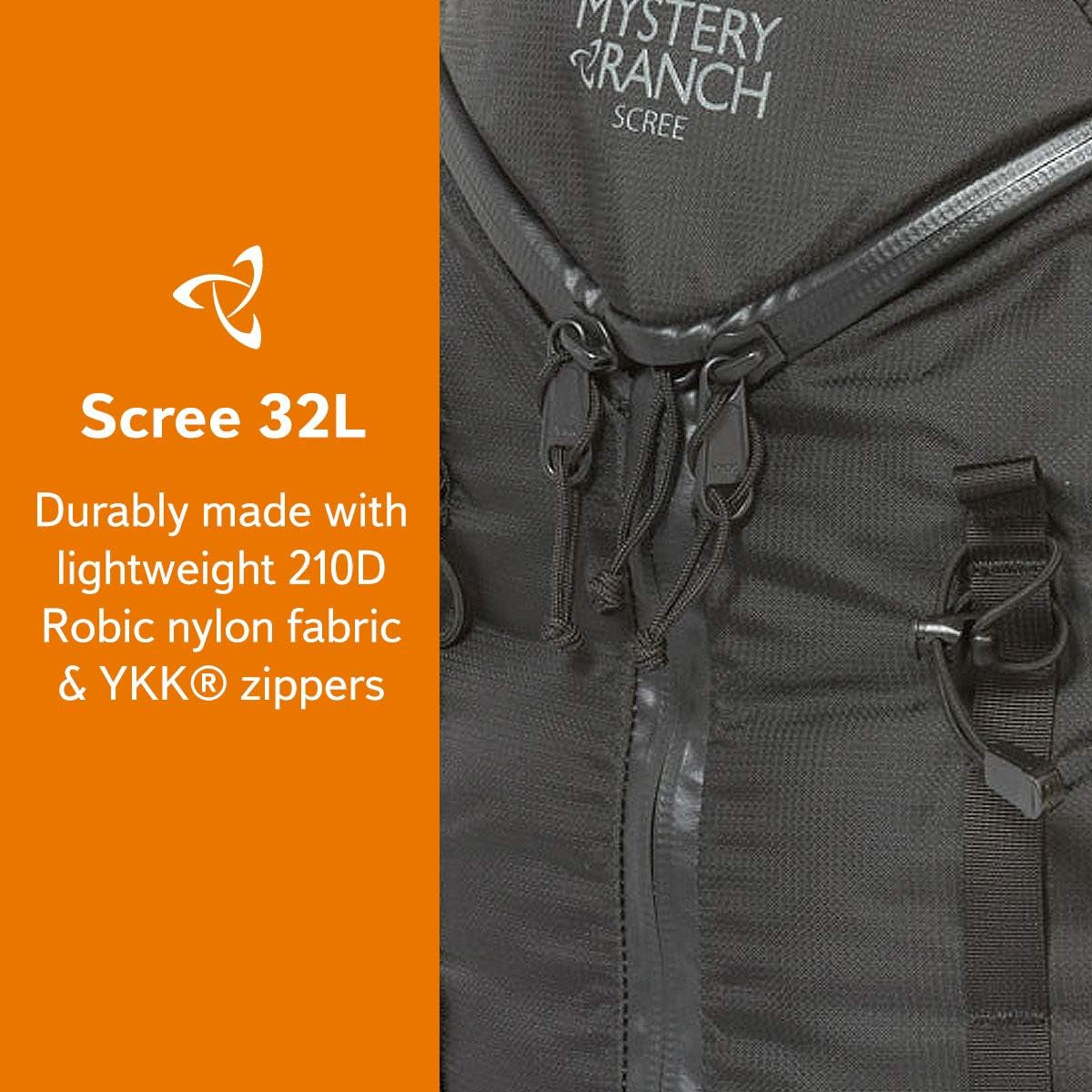 Scree 32 Backpack - Mid-Size Technical Daypack, Black, L/XL