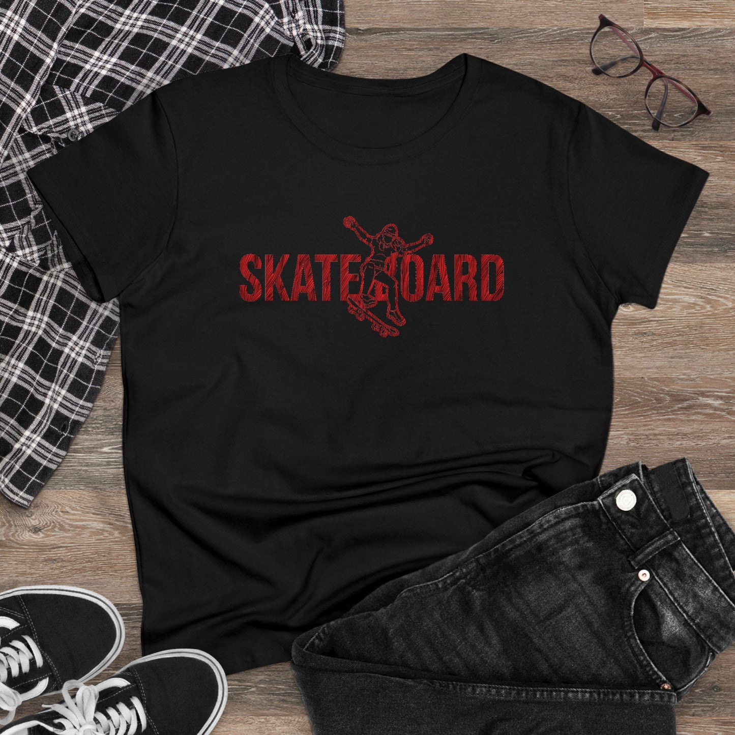 Skateboard - Women's Midweight Cotton Tee