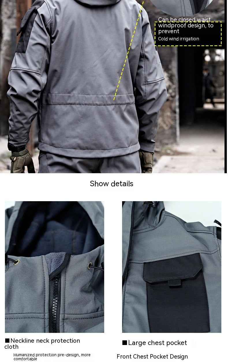 Soft-Shell Tactical Windbreaker Jacket