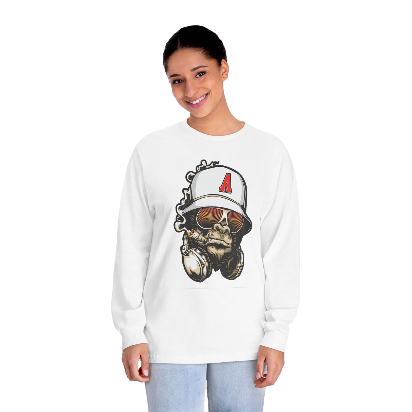 Gorilla Smoking (A) - Classic Long Sleeve T-Shirt