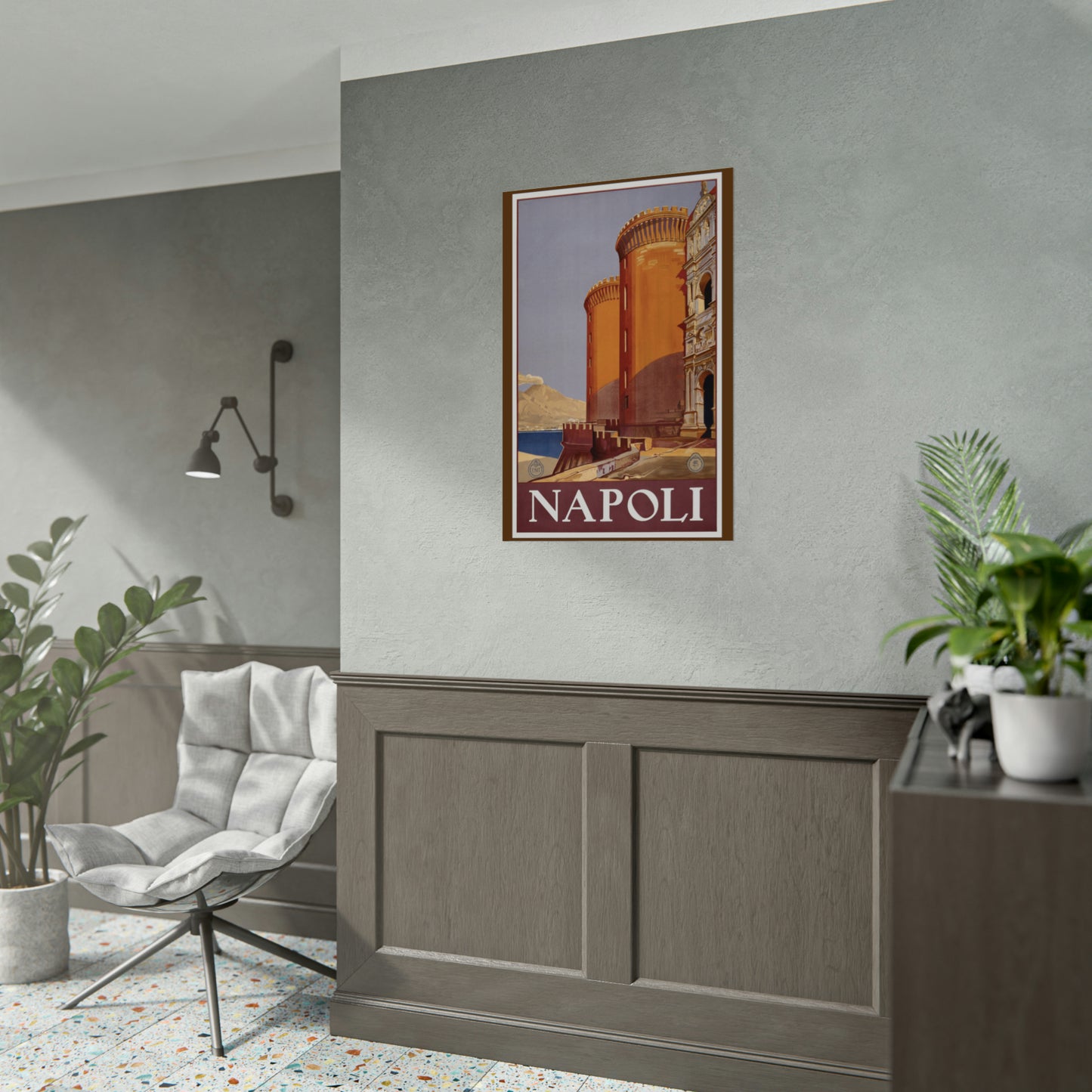 Vintage Travel Poster - Napoli - Rolled Poster