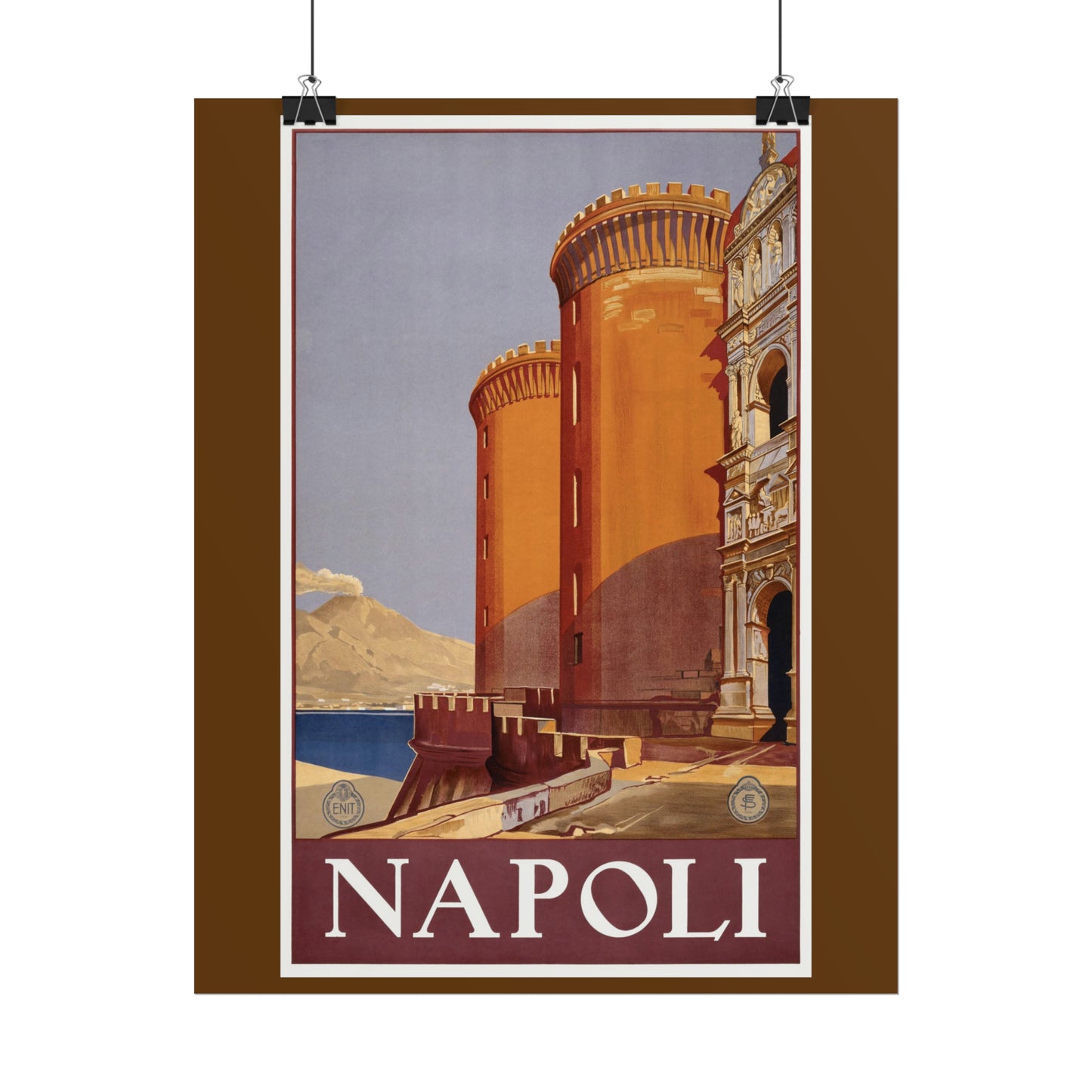 Vintage Travel Poster - Napoli - Rolled Poster