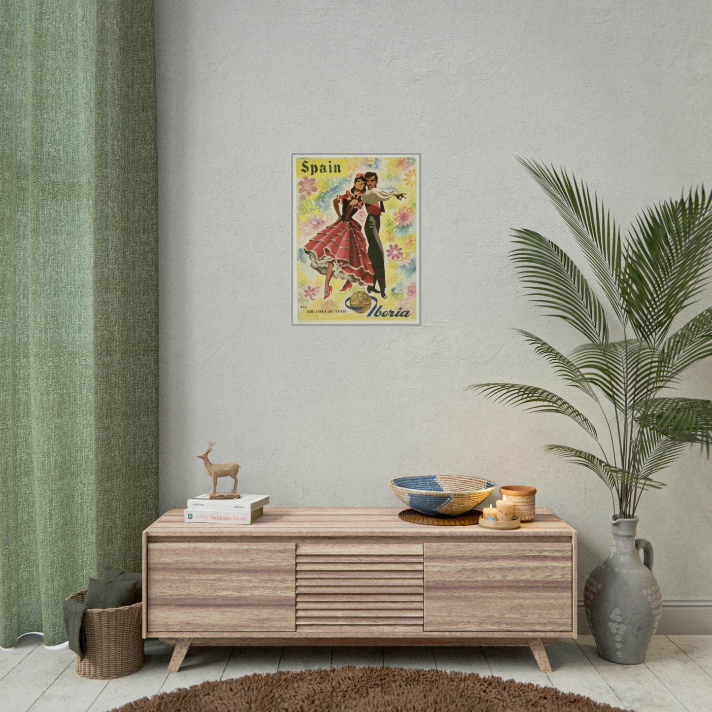 Vintage Travel Poster - Spain - Rolled Poster