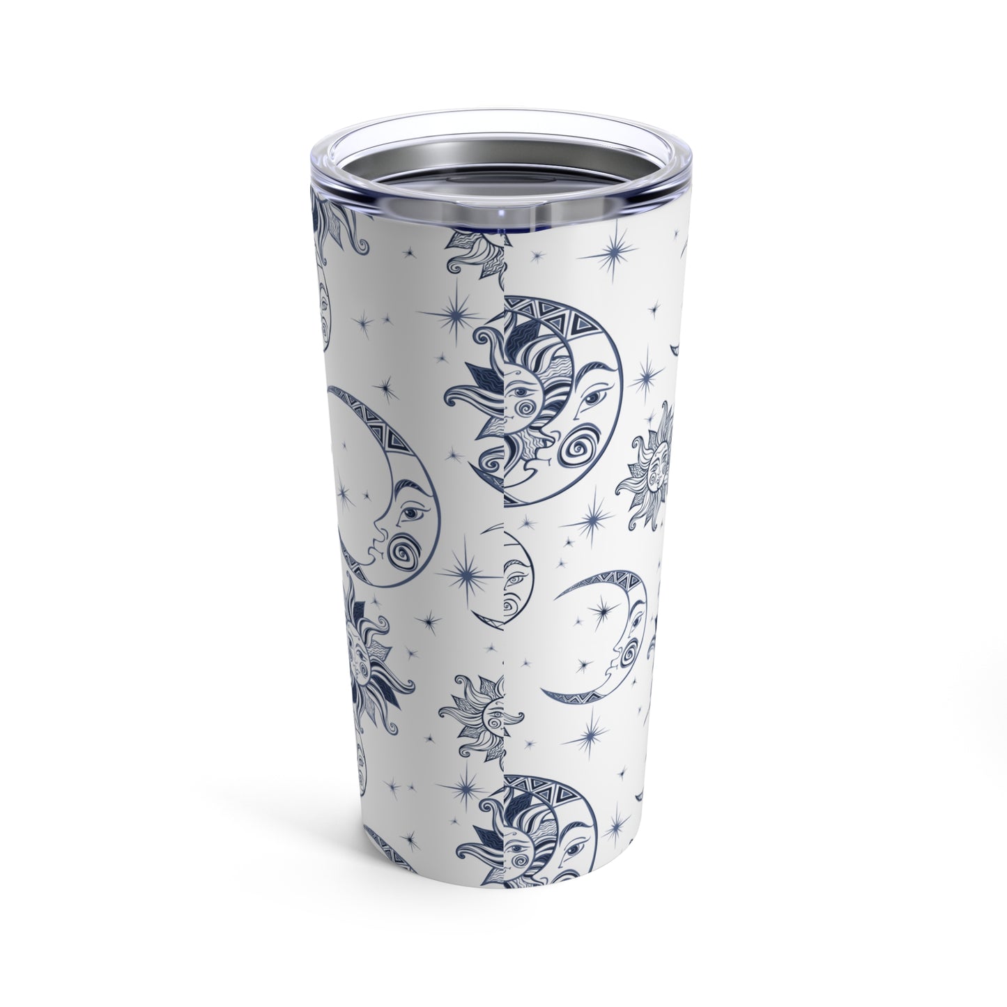 Sun, Moon, and Stars White - Tumbler 20oz