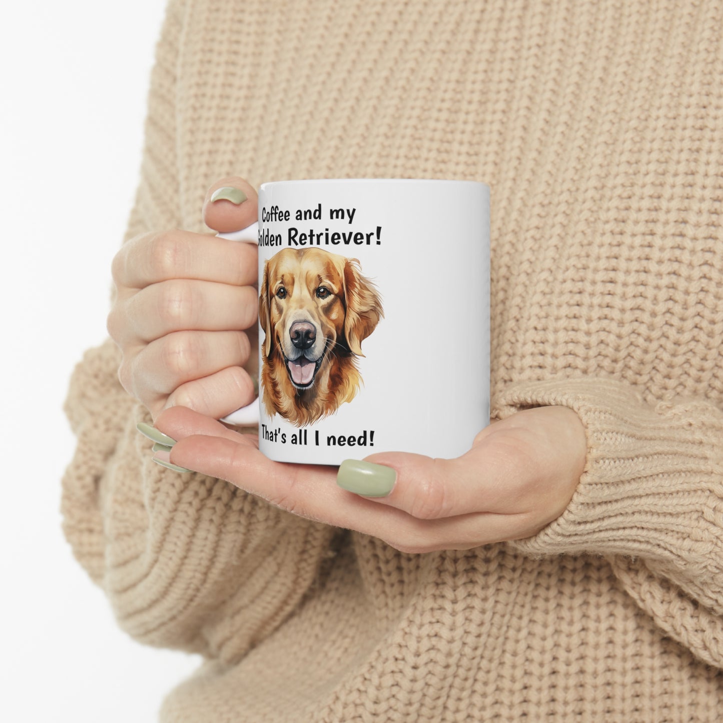 Coffee and My Dog - Ceramic Mug 11oz