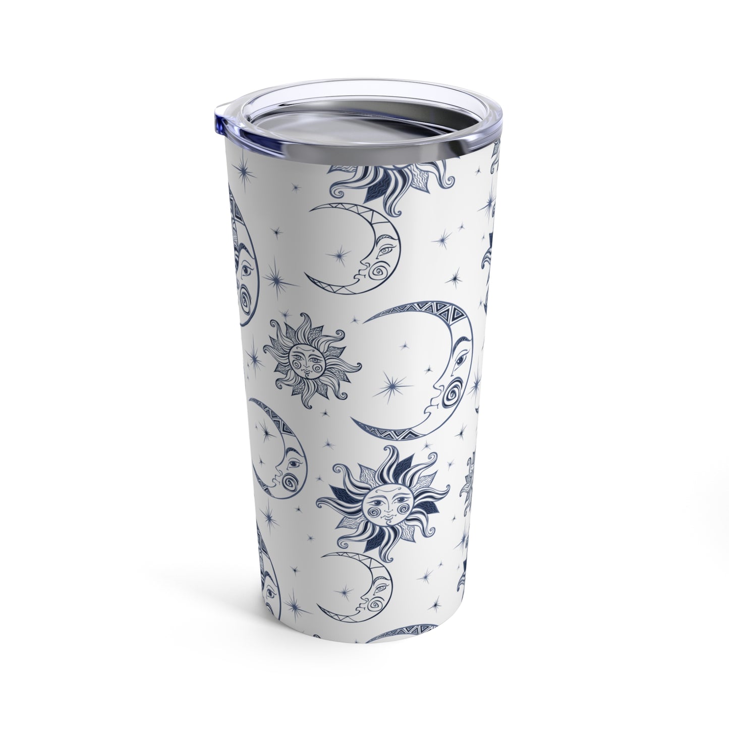 Sun, Moon, and Stars White - Tumbler 20oz
