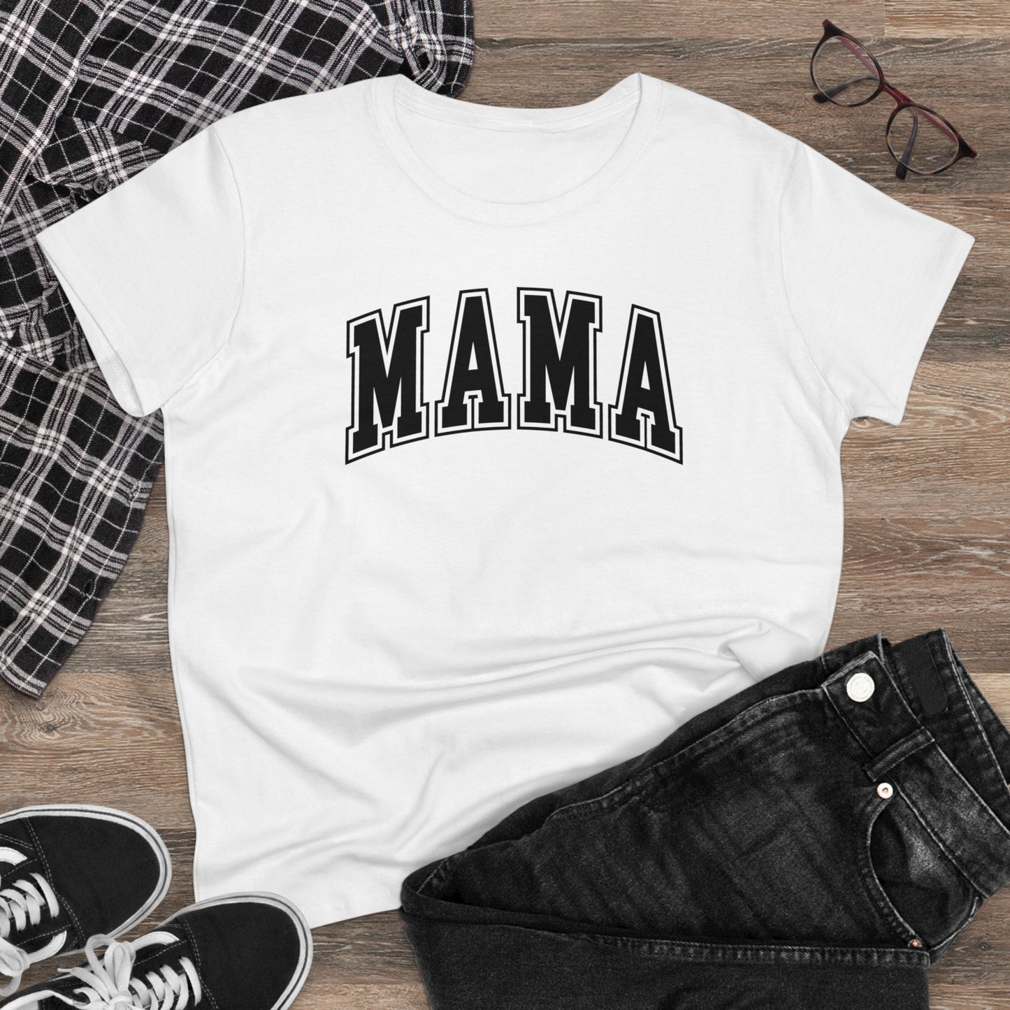 Mama - Women's Midweight Cotton Tee