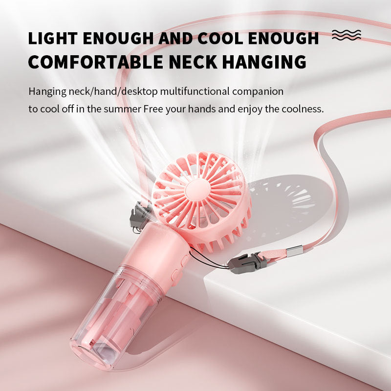 Portable Handheld Spray 4-Speed Mini Fan
