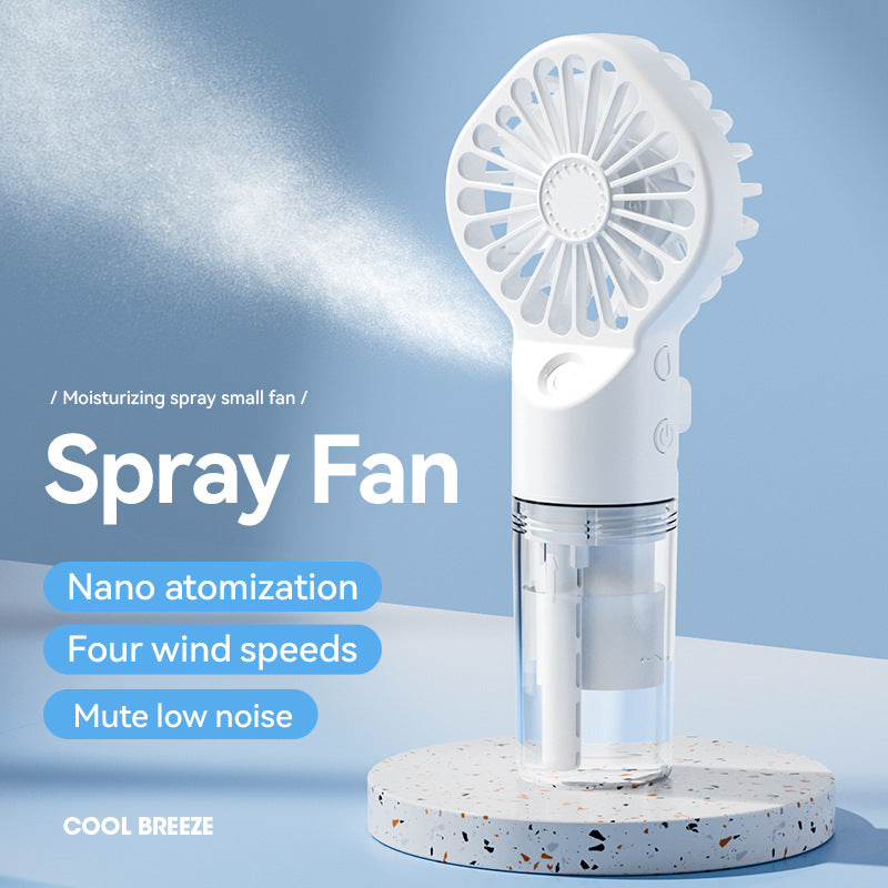 Portable Handheld Spray 4-Speed Mini Fan