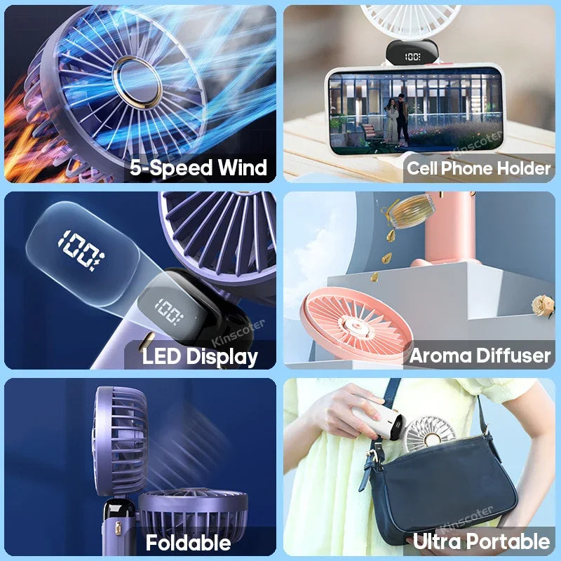 USB Rechargeable Mini Portable Fan