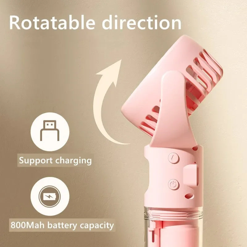 Portable Handheld Spray 4-Speed Mini Fan