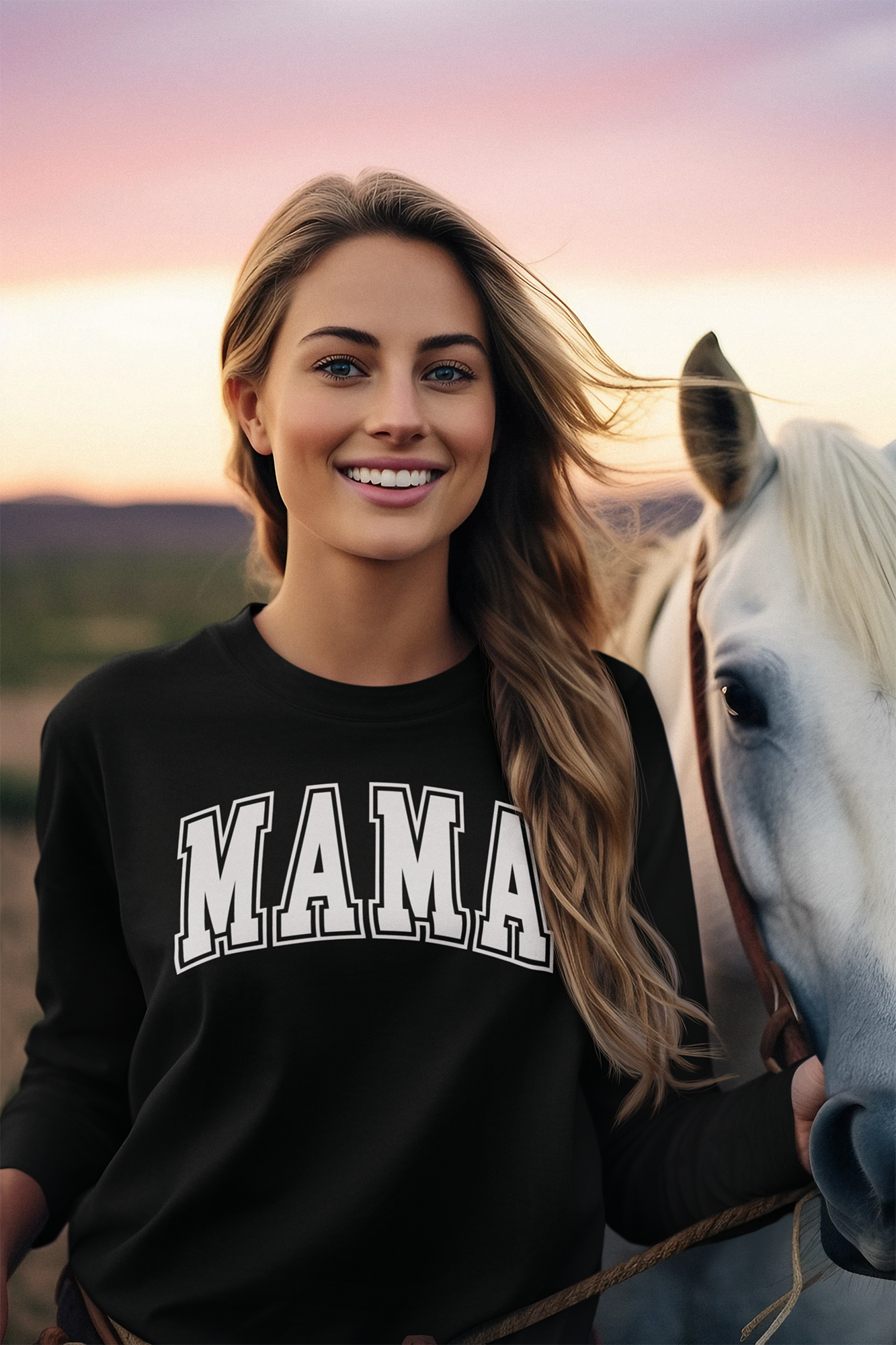 Mama - Ultra Cotton Long Sleeve Tee