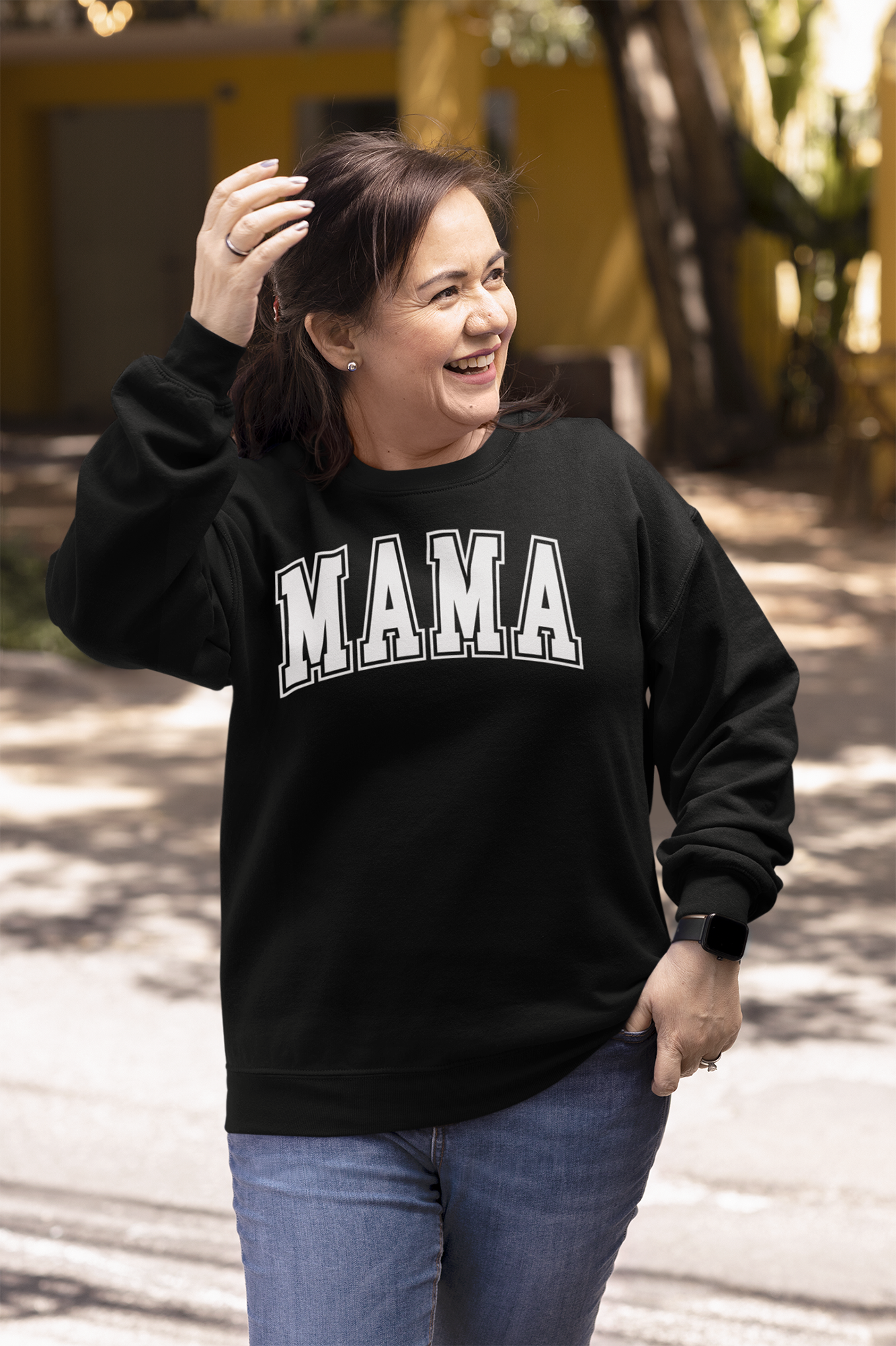 Mama - Women's Heavy Blend™ Crewneck Sweatshirt